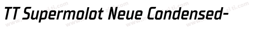TT Supermolot Neue Condensed字体转换
